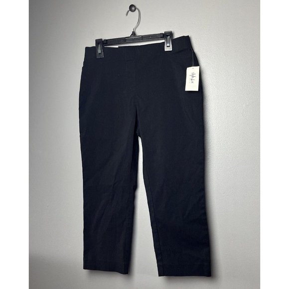 Style & Co Womens Petite Pull-On Capri Pants ( Petite, Deep Black) - Picture 3 of 15